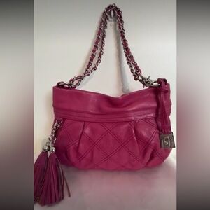 Soprano Pink Leather Purse
